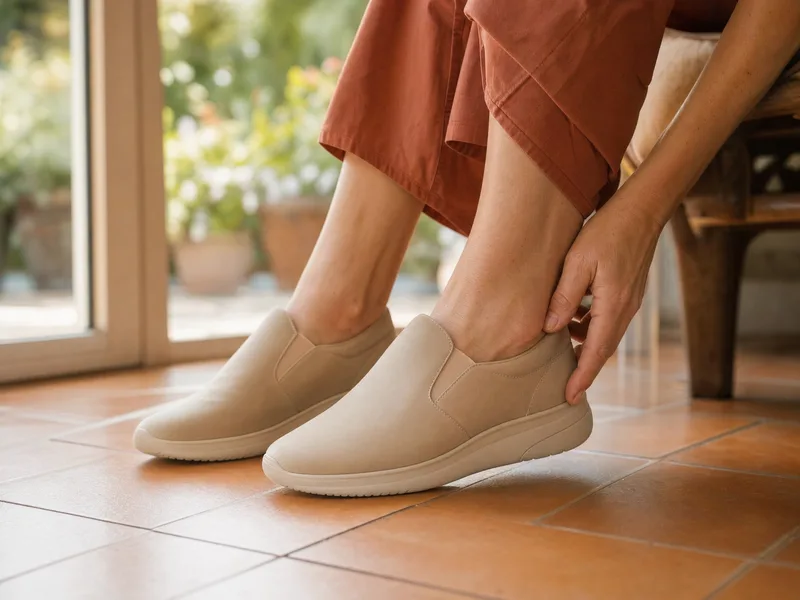 Chaussures orthopédiques sans couture agressive adaptées au pied diabétique, ambiance chaleureuse